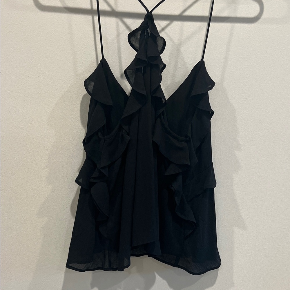 J. Crew Drapey Ruffle Tank Top - Picture 4 of 5